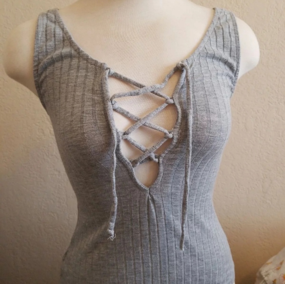 UO lace up top